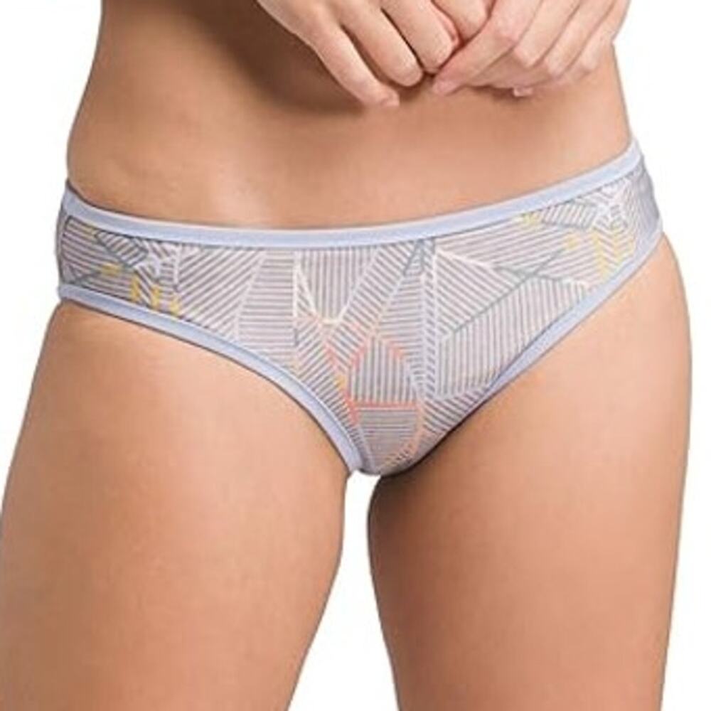 Prana Makani Swimsuit Bikini Bottom Reversible Low Rise Grey Jiggy Large NWT